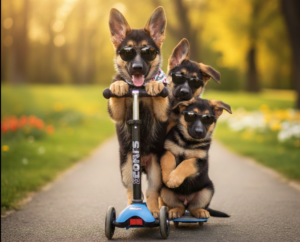 Giorgia, Cuccioli Pastore Tedesco